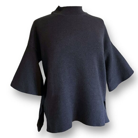 Sunday in Brooklyn Lorena Sweater XS Charcoal Gray Knit Mock Neck Anthropologie - Picture 5 of 7